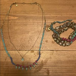 Chloe + Isabel necklace and bracelet